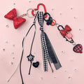 🖤❤️ Crimson Check One-of-a-Kind Kawaii Bag Charm
