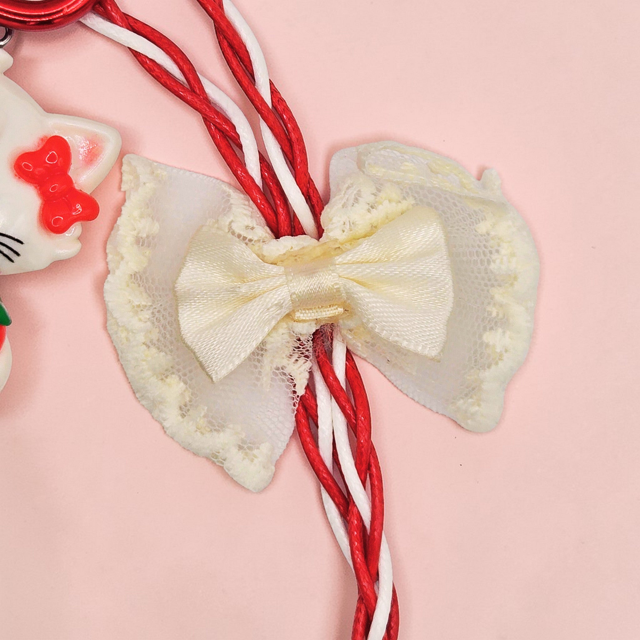 🍓 Strawberry Sweetheart Charm & Bag Decor – One of a Kind