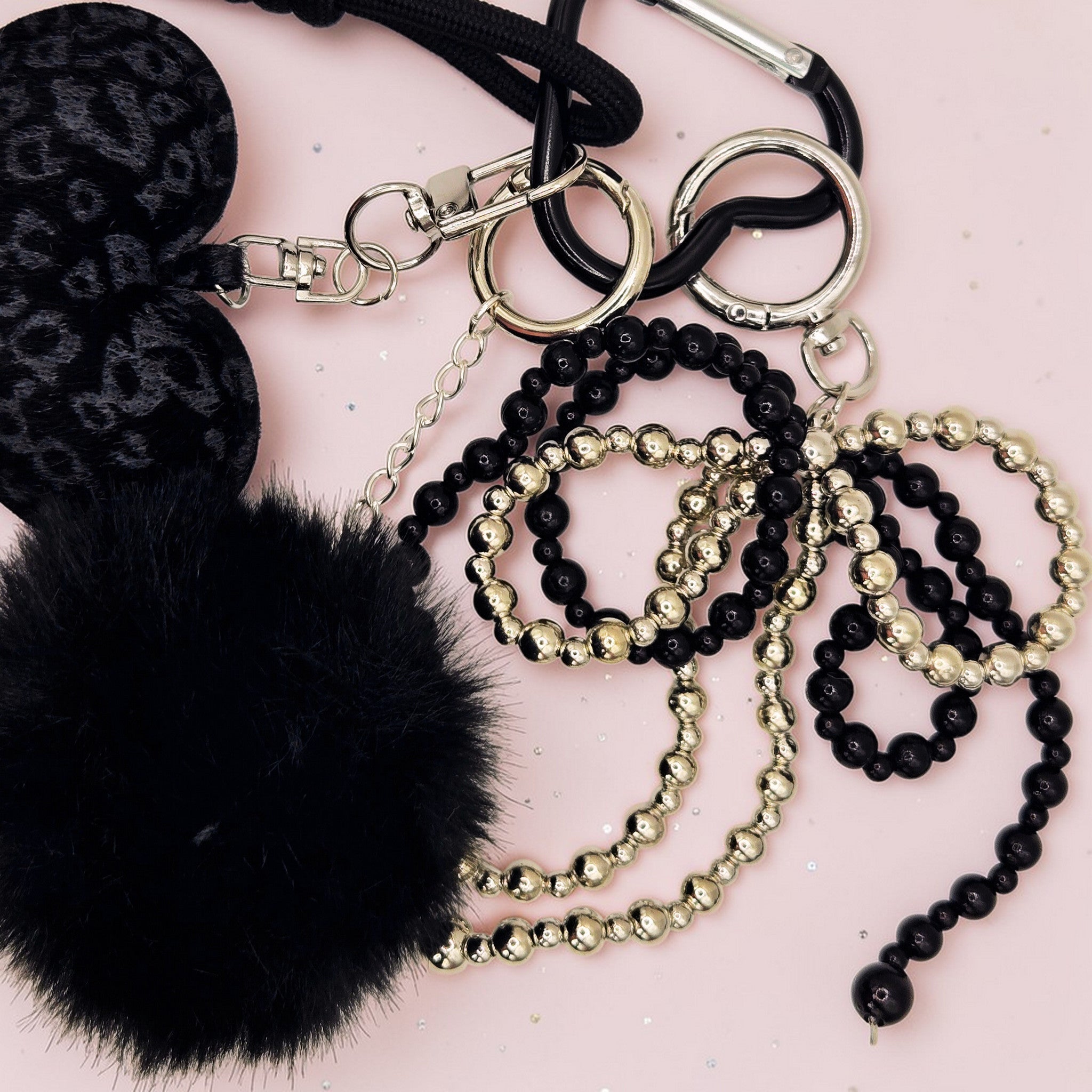 🖤✨ Leopard Heart Luxe Bag Charm