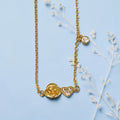 💗✨ Golden Heart Blossom Sparkle Hypoallergenic Bracelet
