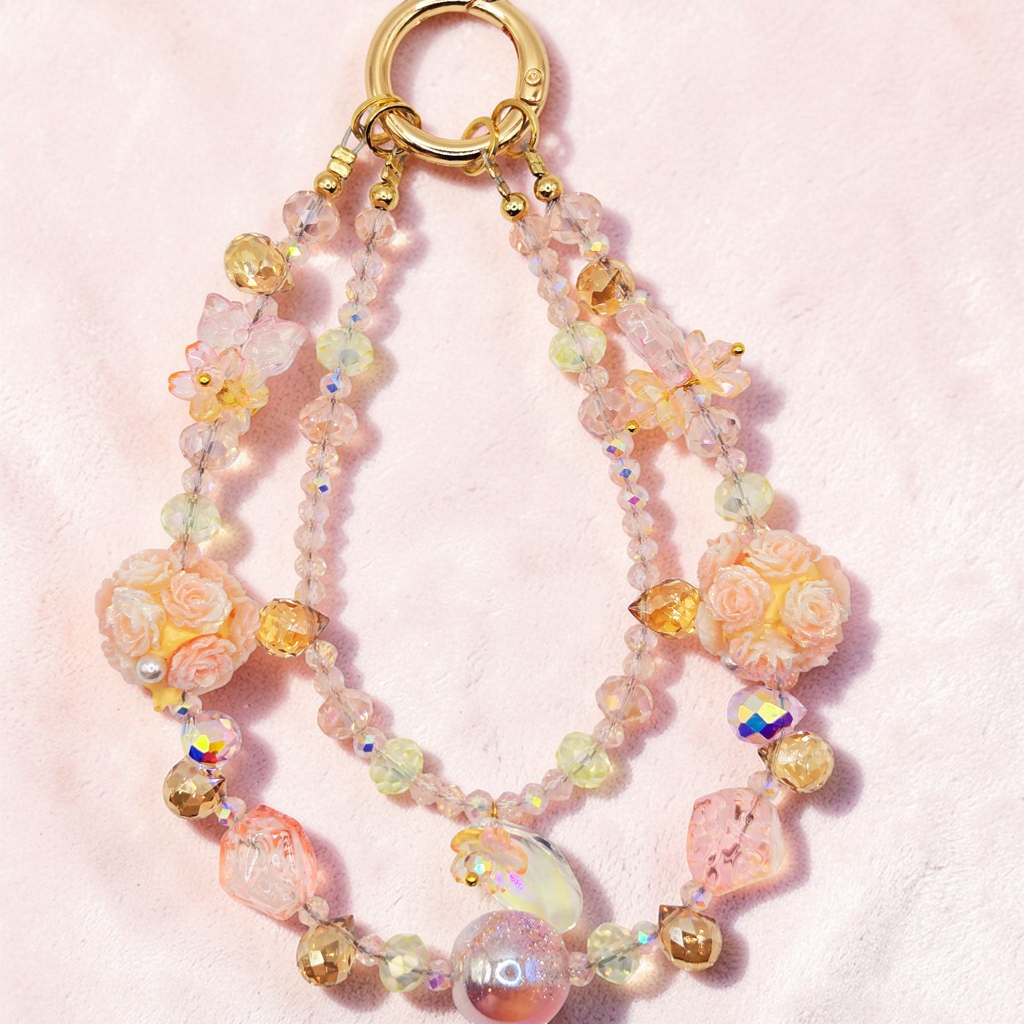 💜 Enchanted Floral Luxe Phone Chain - Glow in the Dark