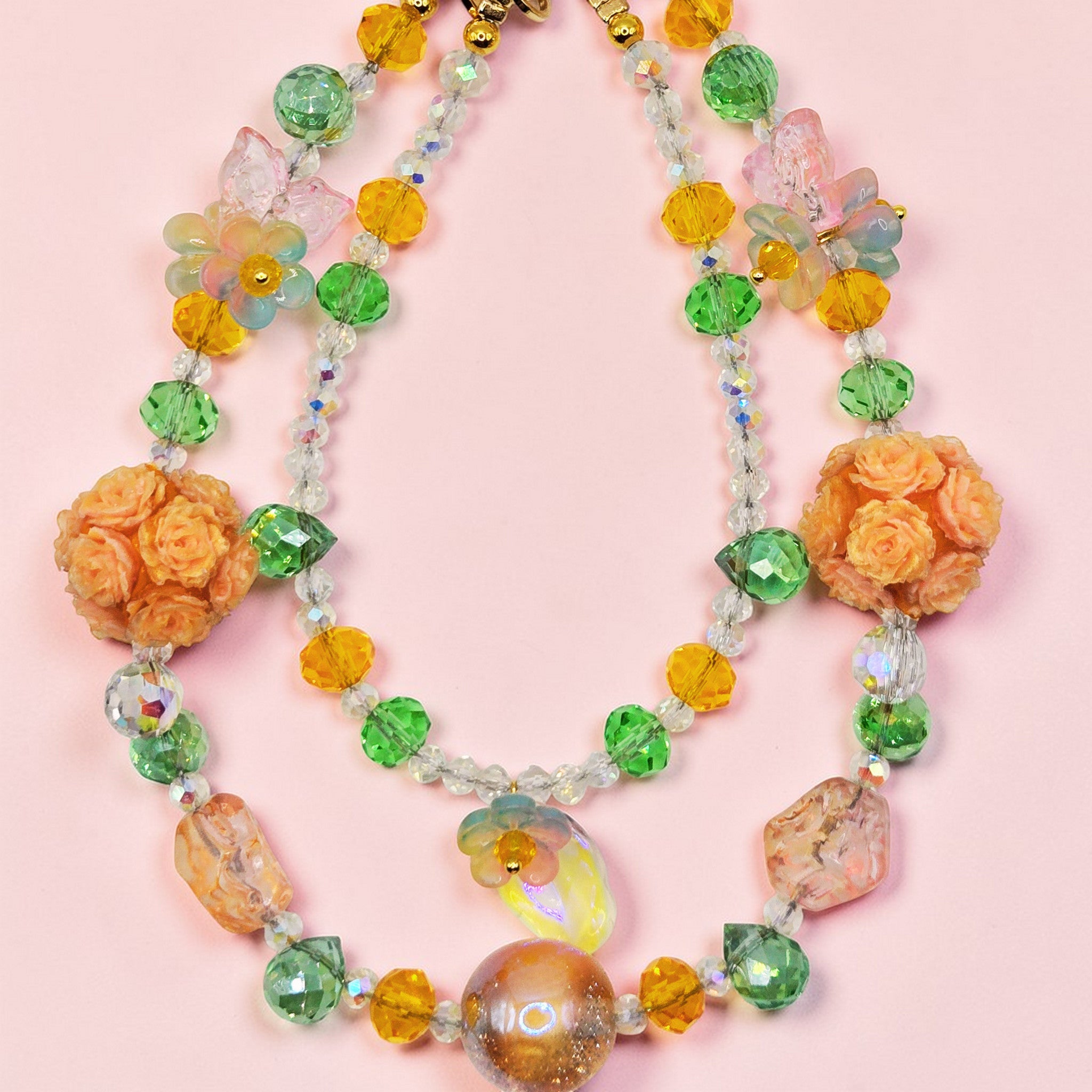 💜 Enchanted Floral Luxe Phone Chain - Glow in the Dark