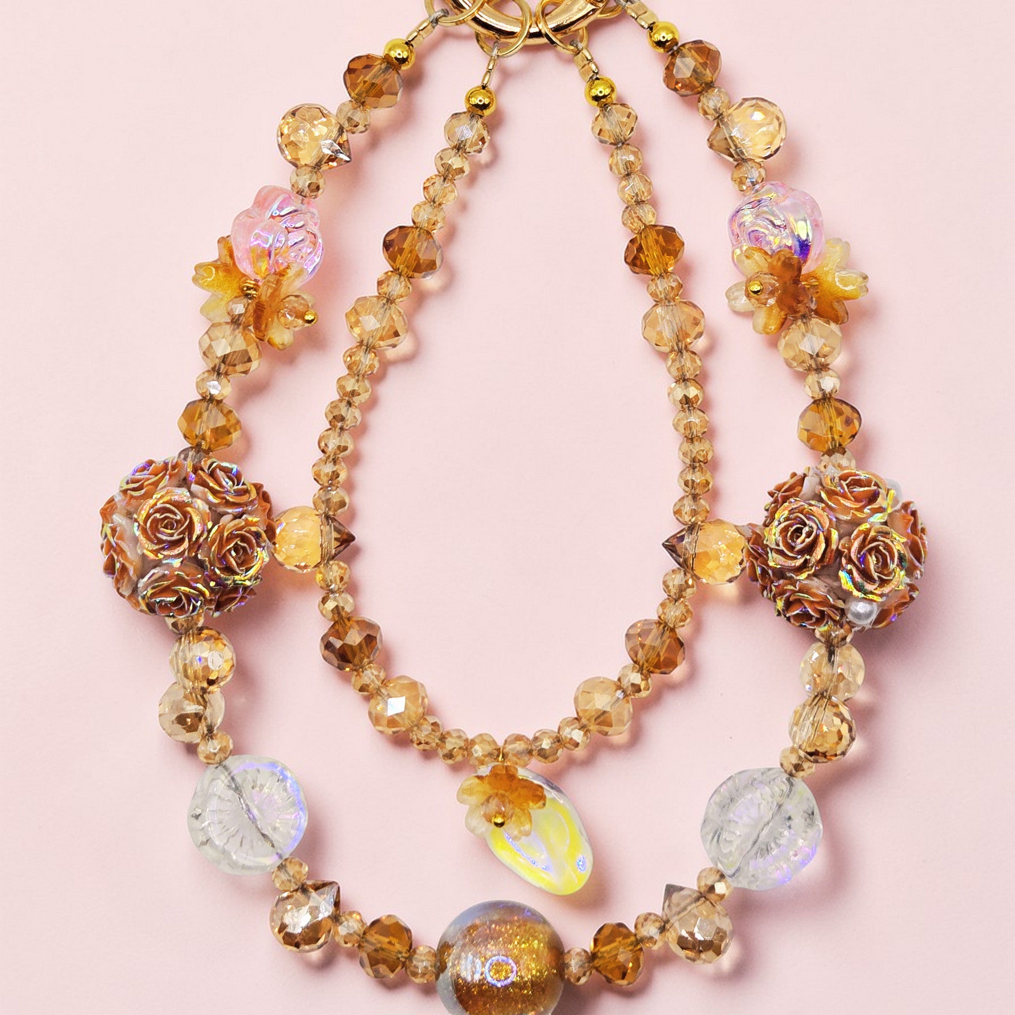 💜 Enchanted Floral Luxe Phone Chain - Glow in the Dark