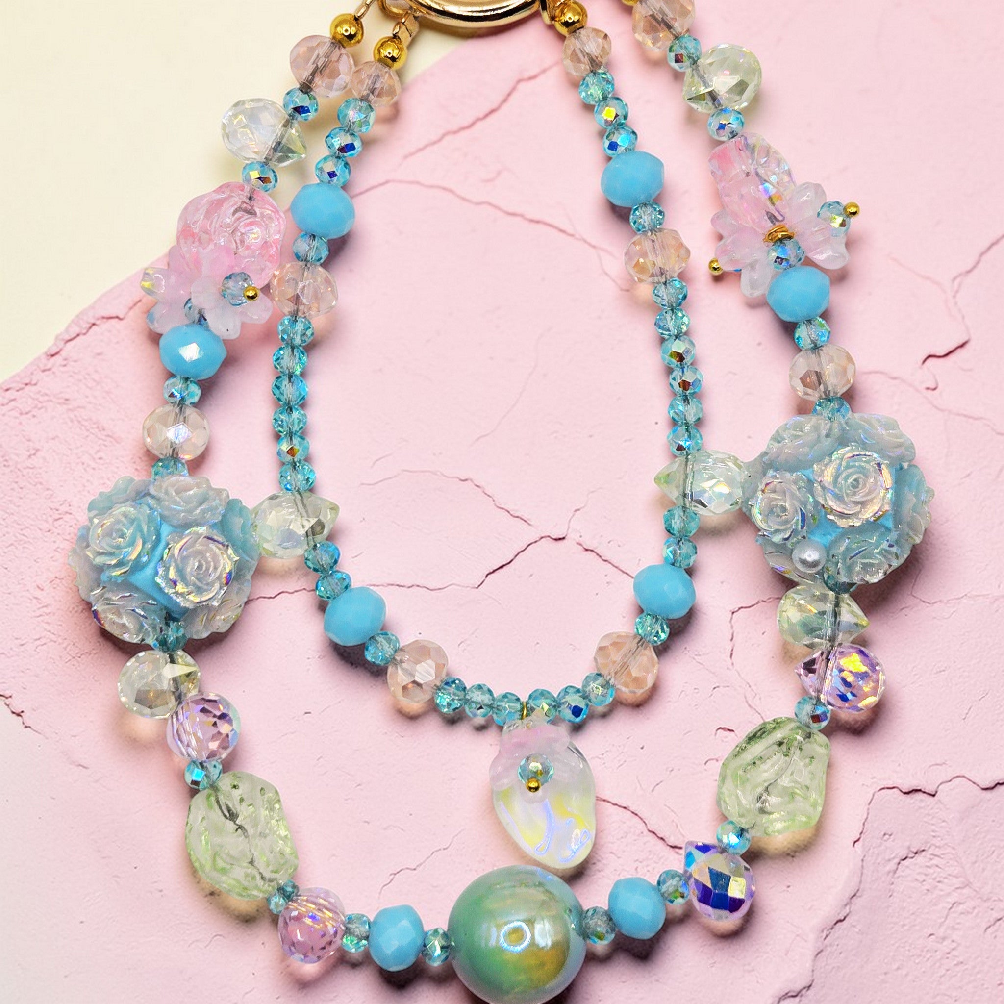 💜 Enchanted Floral Luxe Phone Chain - Glow in the Dark