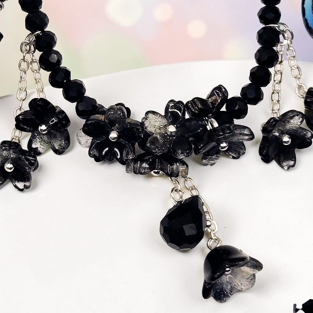 💎 Midnight Blossom Luxe Phone Chain - Glow in the Dark