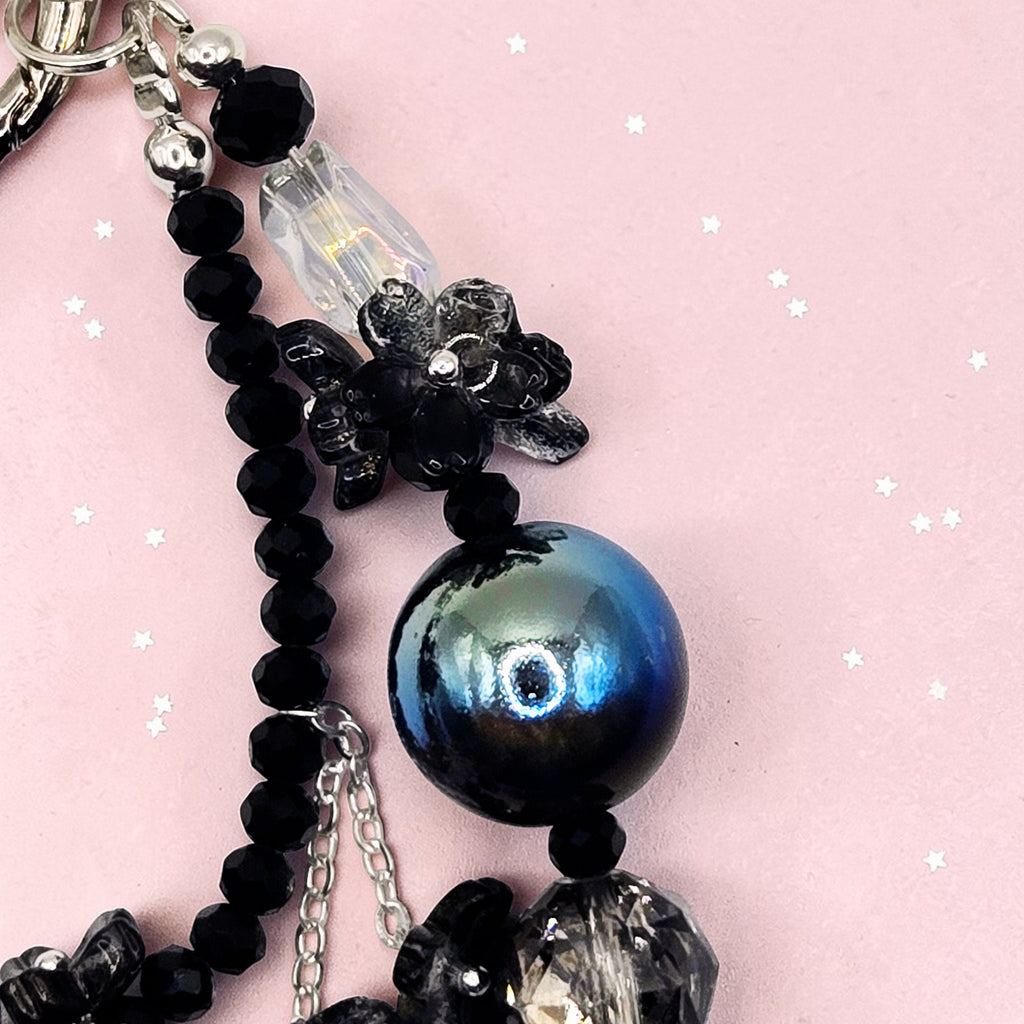 💎 Midnight Blossom Luxe Phone Chain - Glow in the Dark