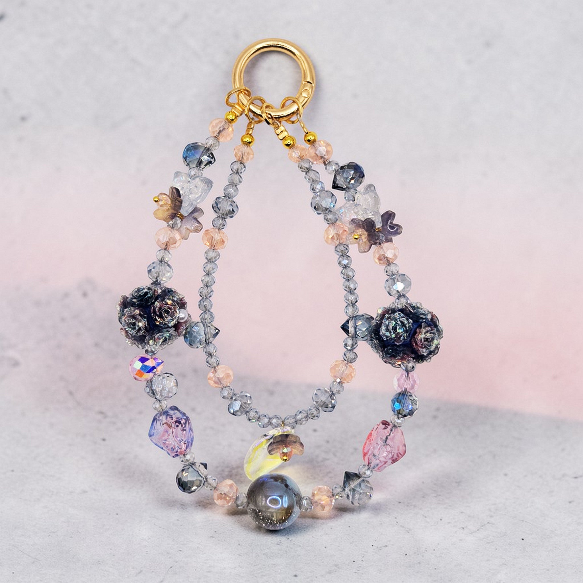 💜 Enchanted Floral Luxe Phone Chain - Glow in the Dark