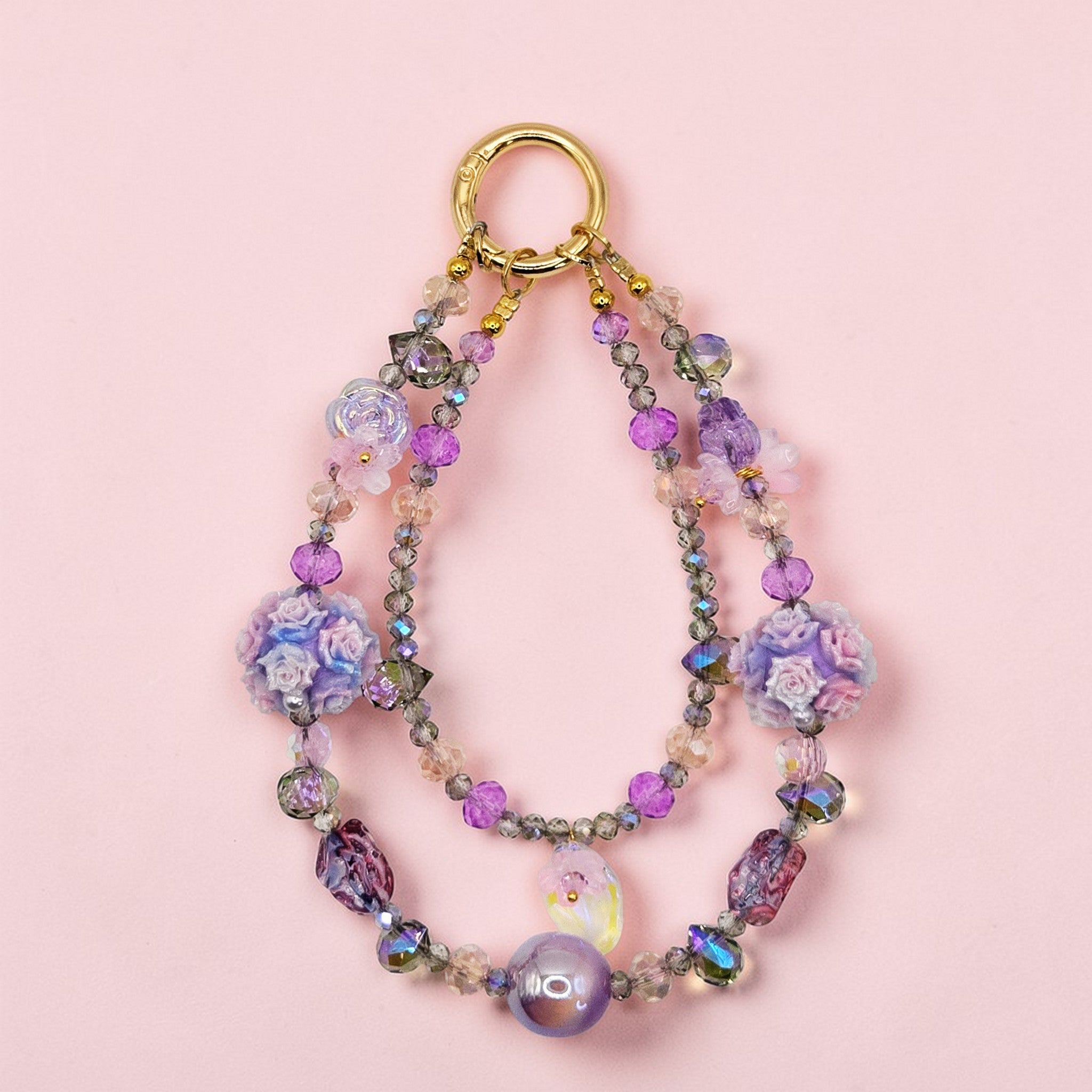 💜 Enchanted Floral Luxe Phone Chain - Glow in the Dark