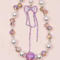 💜✨ Lavender Aurora Bow Phone Chain – Handmade Kawaii Luxe Sparkle