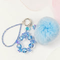 ❄️💙 Frosted Sky Pom Phone Charm - Glow in the dark