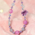 💜🌸✨ Lavender Blush Glow Luxe Phone Chain - Glow in the Dark