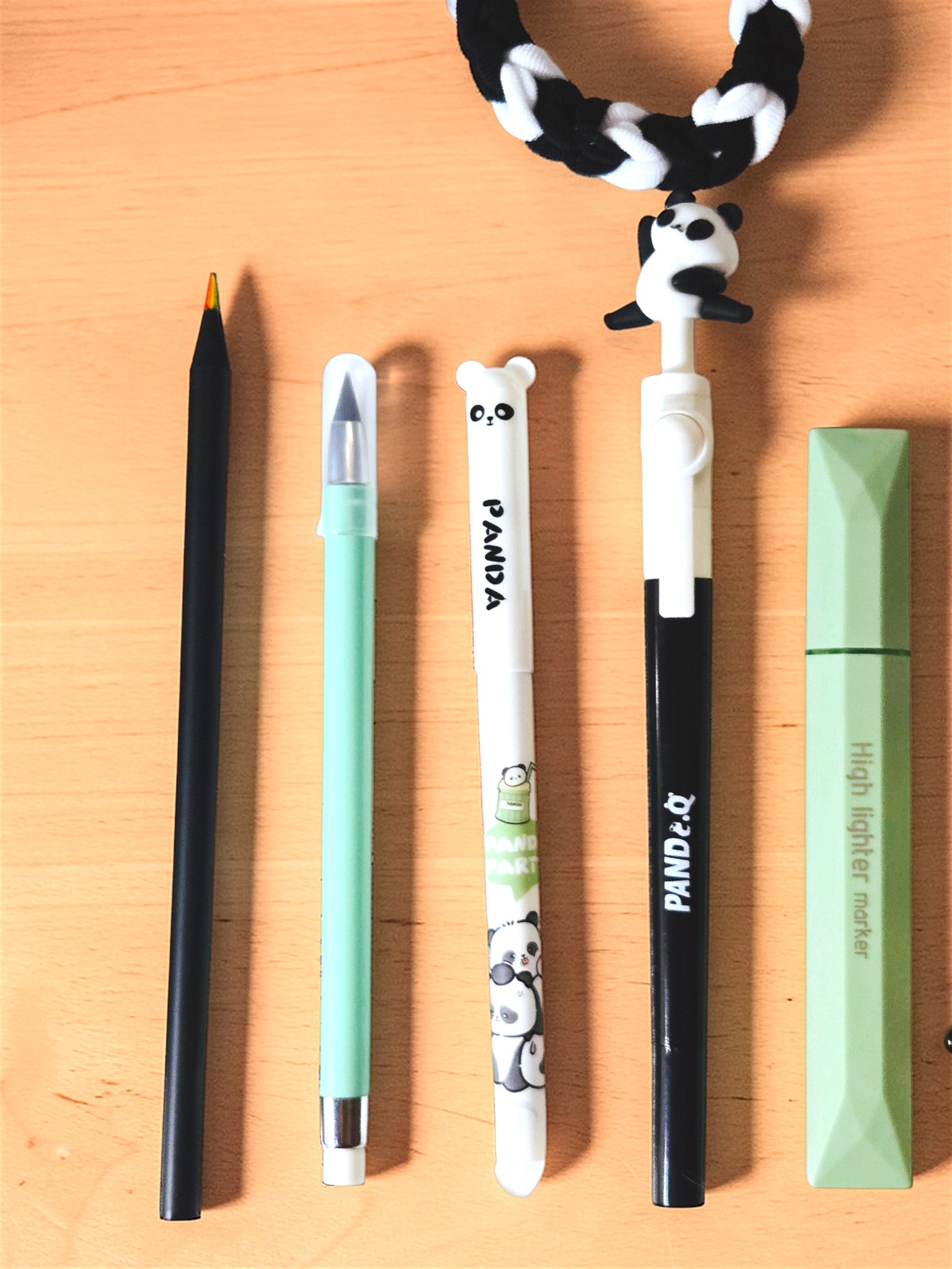 🐼💚 Panda Bookish Stationery Bundle – 23 Piece Kawaii Desk Set 💚🐼