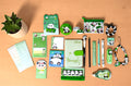 🐼💚 Panda Bookish Stationery Bundle – 23 Piece Kawaii Desk Set 💚🐼