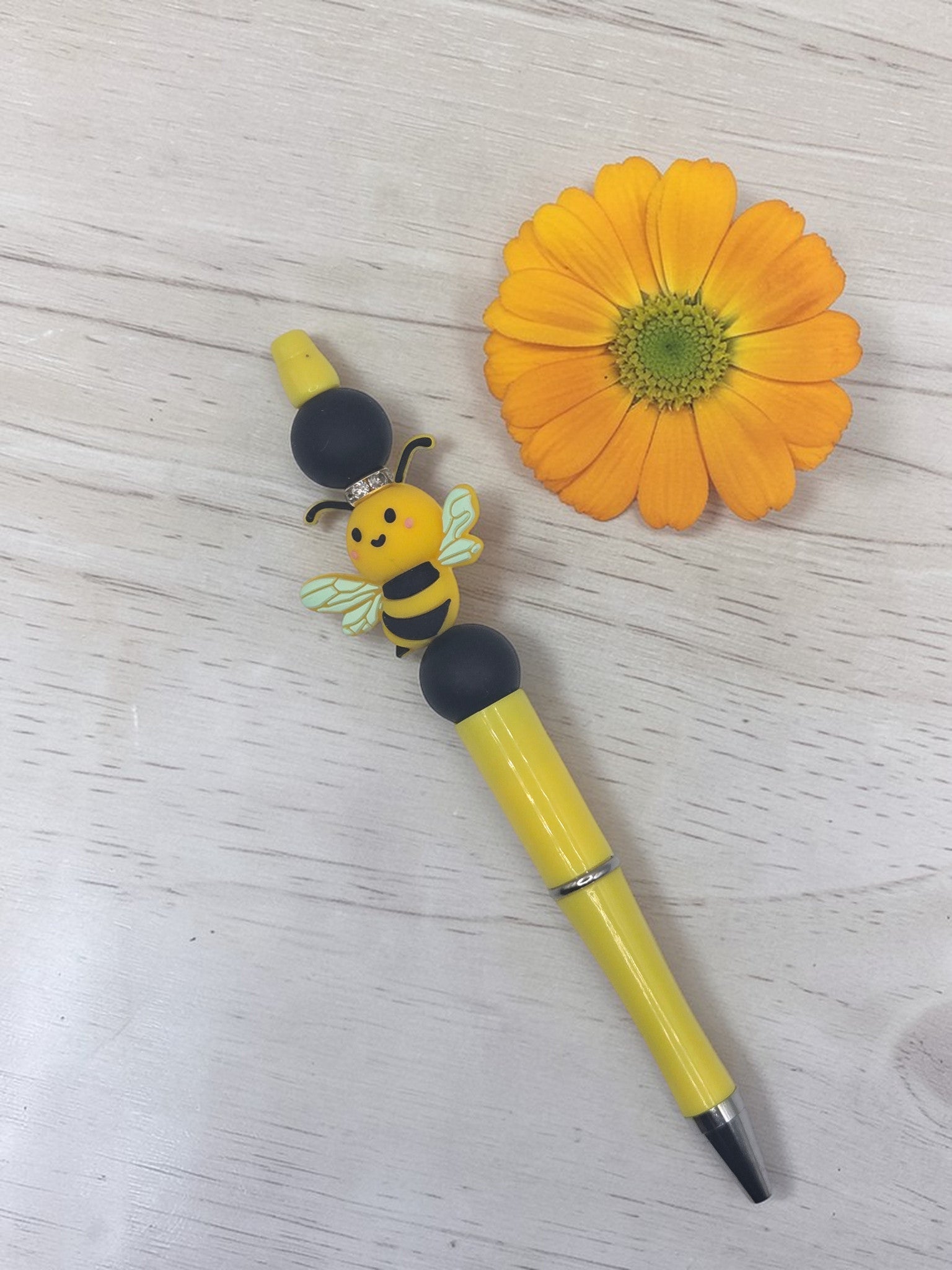 🐝✨ Honey Bee Kawaii Beaded Pen ✨🐝