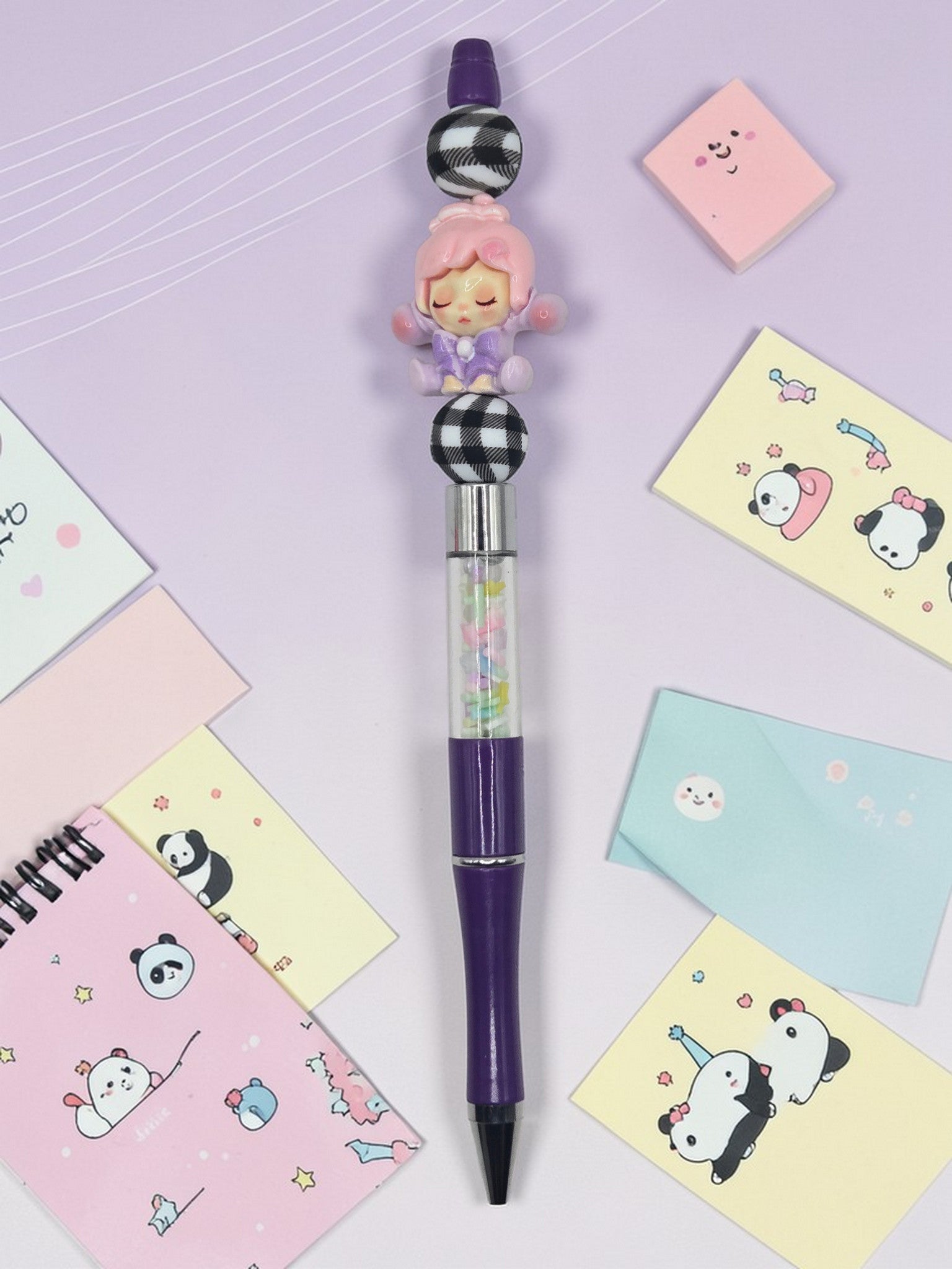 🎀✨ Kawaii Dream Doll Sprinkle Beaded Pen ✨🎀