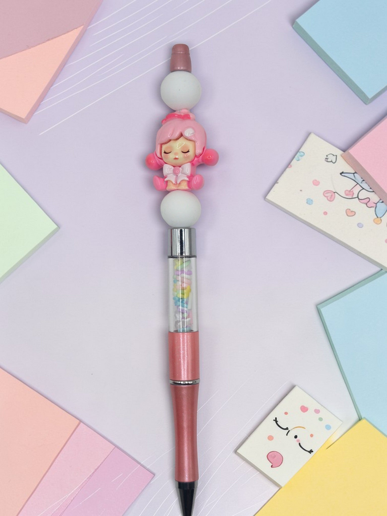 🎀✨ Kawaii Dream Doll Sprinkle Beaded Pen ✨🎀