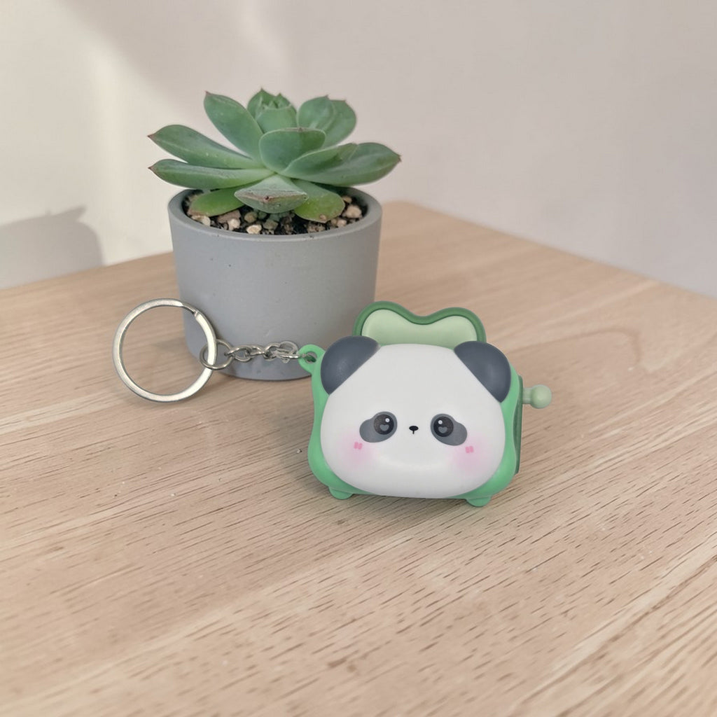 🍞🐻✨ Kawaii Fidget Toaster Keychain ✨🐼🍞