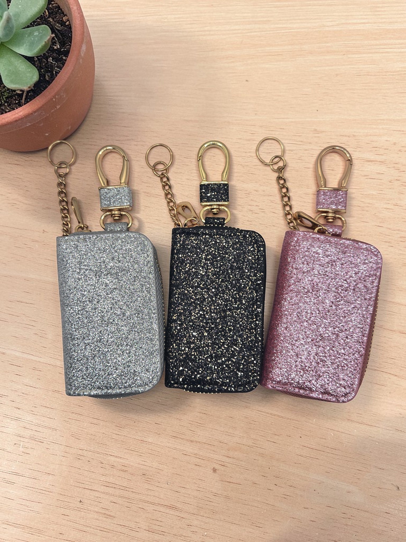 ✨🚗 Glitter Car Key Organizer Pouch 🚗✨