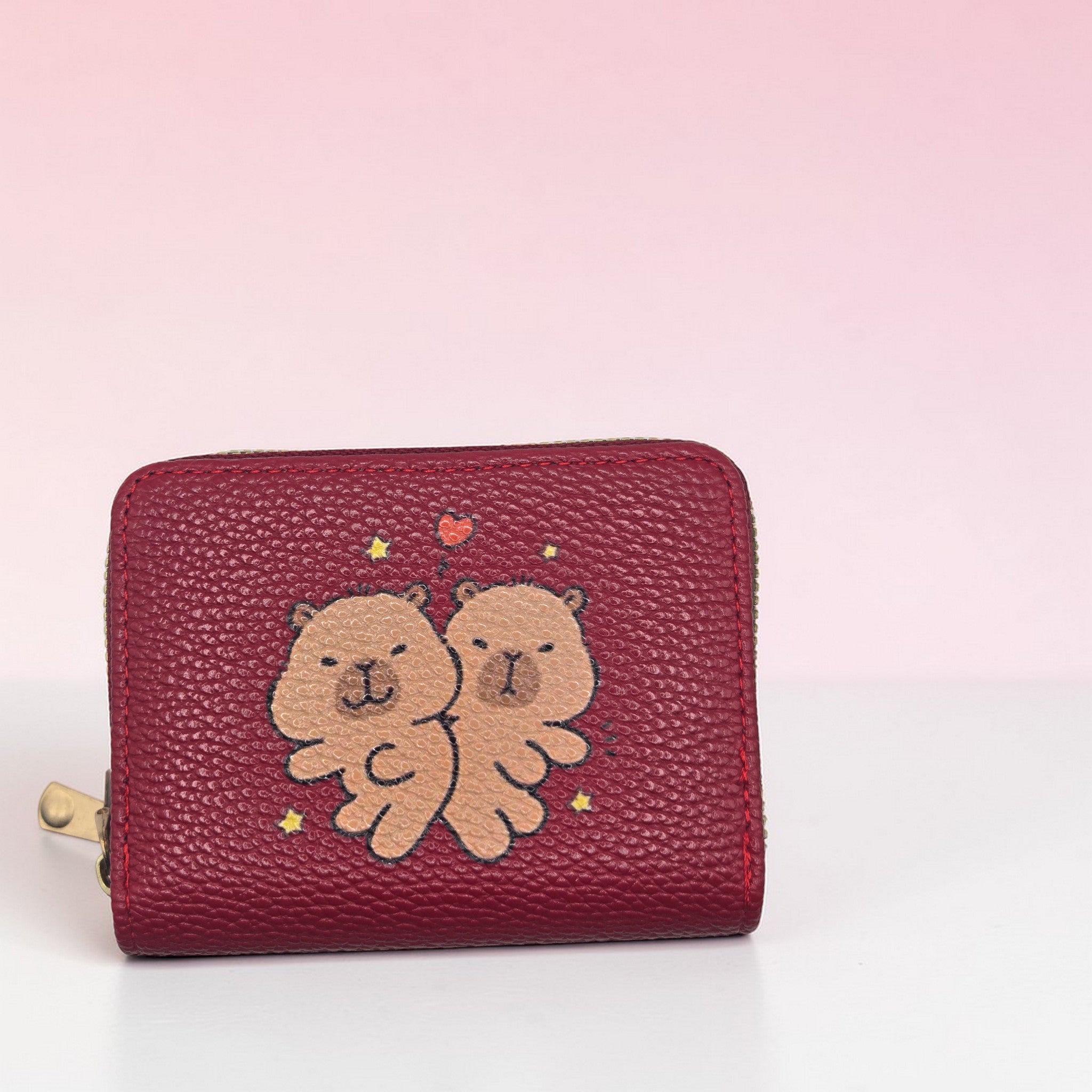 🐹💖 Capybara Kawaii Mini Zip Wallet 💖🐹