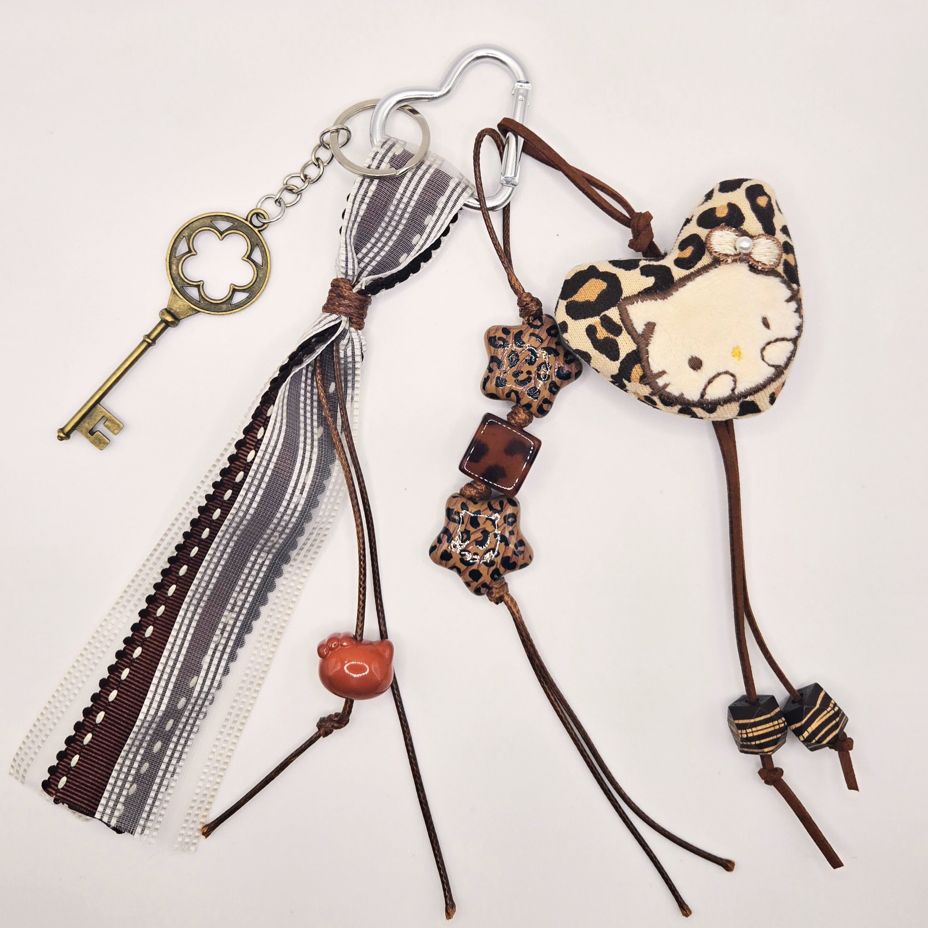🗝️ Wild Kitty Luxe One-of-a-Kind Kawaii Bag Charm