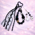 🖤✨ Midnight Kawaii Cat Bag Charm Set – One of a Kind ✨🖤