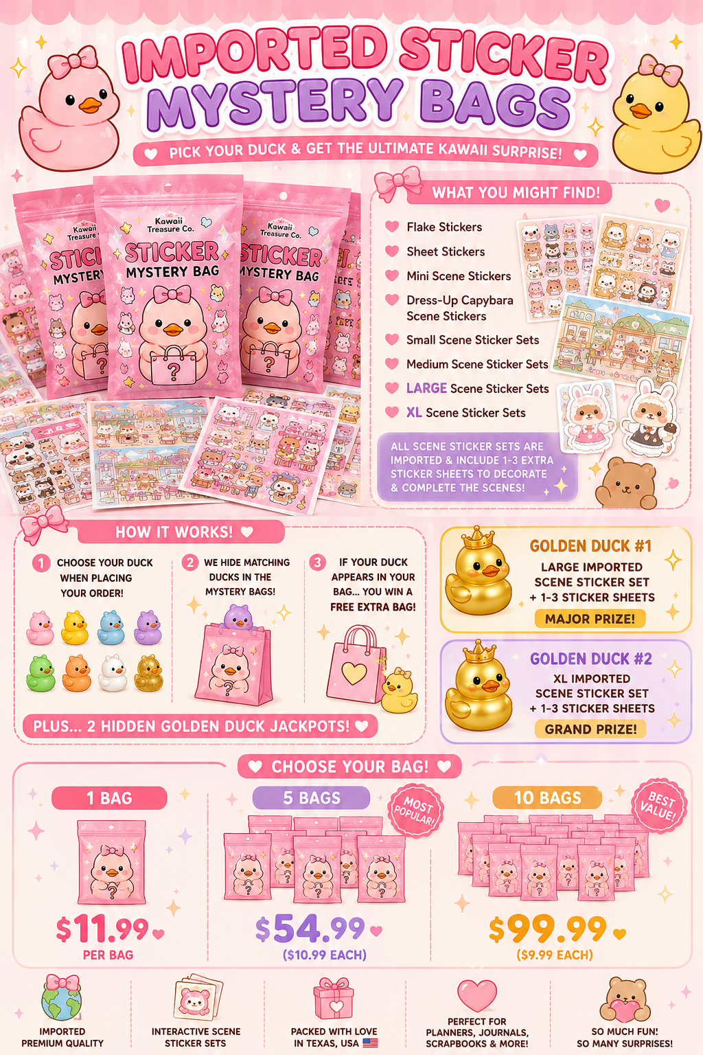 ✨ Imported Sticker Mystery Bags ✨