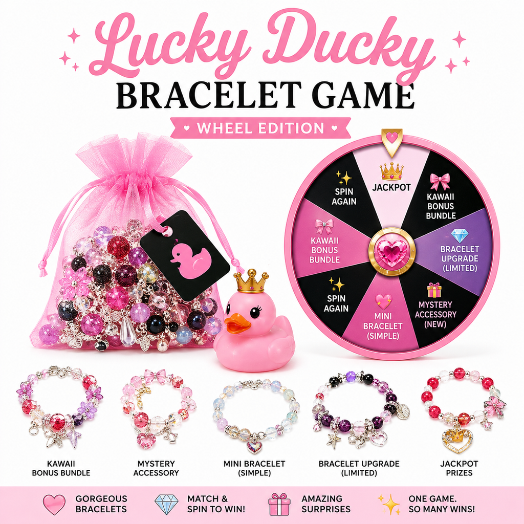 🐥✨ Lucky Ducky Adjustable Bracelet Game (Wheel Edition) ✨🐥
