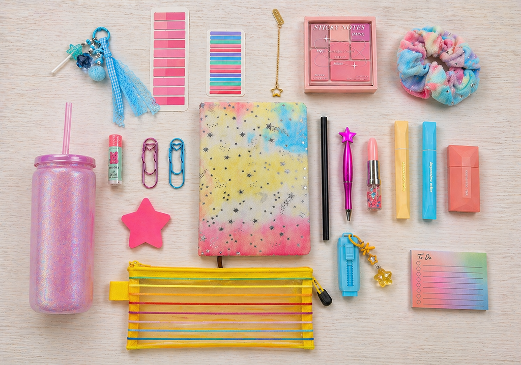 Pastel Dream Stationery Bundle ✨ (Handmade + Curated Collection)
