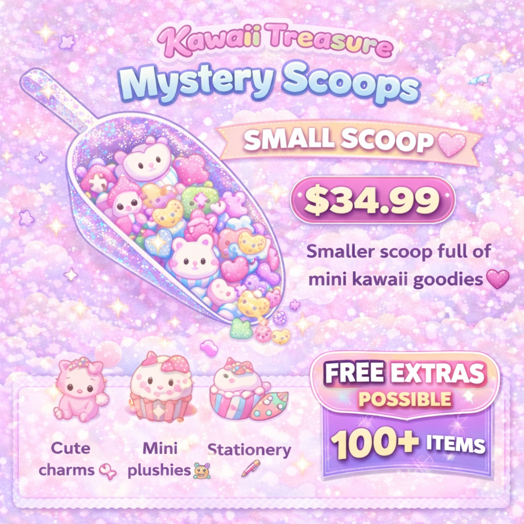 🎀✨ Kawaii Treasure Scoop Shop – Mystery Scoops ✨🍬