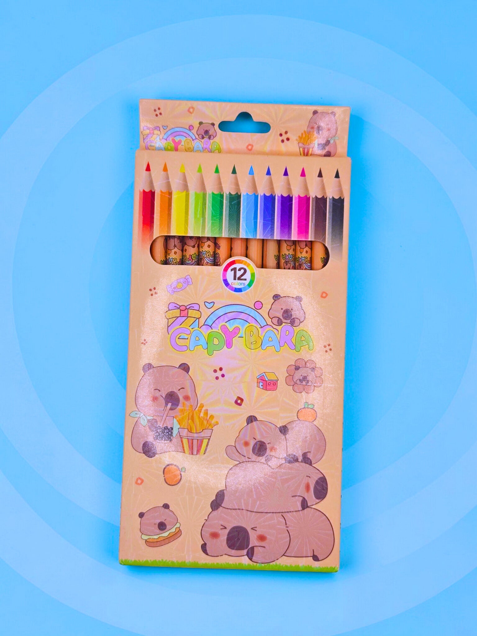 🎨 Capy Capy Kawaii Coloring Set 🐹✨